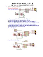 BÀI 5: ĐẾM SỬ DỤNG VI MẠCH HỆ THỐNG TRANG TRÍ ĐƠN GIẢN pdf