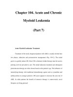 Chapter 104. Acute and Chronic Myeloid Leukemia (Part 7) pot