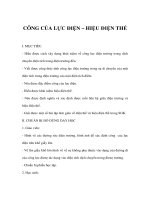 CÔNG CỦA LỰC ĐIỆN – HIỆU ĐIỆN THẾ docx