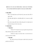 Bài giảng lý 12 - HỢP LỰC CỦA CÁC LỰC SONG SONG – NGẪU LỰC pptx