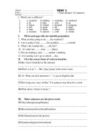 BO DE ANH HK II  CAC DANG BAI (HOT)