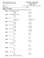 Đề thi cuối HKII lớp 2. Năm học 2009-2010