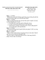 Đề kiểm tra+ Đáp án ( Đã duyệt) HKII 09-10