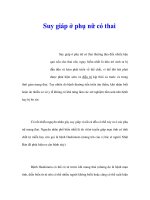 Suy giáp ở phụ nữ có thai docx