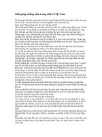 Giải pháp chống nồm trong nhà ở Việt Nam doc