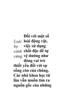 Nguồn gốc chất độc của động vật ppt