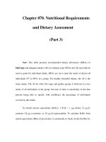 Chapter 070. Nutritional Requirements and Dietary Assessment (Part 3) doc