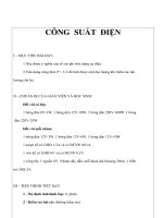 Giáo án Vật lý lớp 9 - CÔNG SUẤT ĐIỆN docx