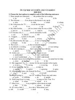 Ôn HKII MC; Read; Write; Listen dùng được ngay!