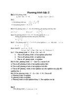 Tuyển tập Một số dạng toán về PT bậc hai lớp 9