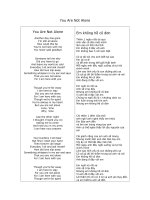 You Are Not Alone ppt