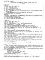 Nôi dung ôn tập HKII