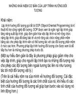 NHỮNG KHÁI NIỆM CƠ BẢN CỦA LẬP TRÌNH HƯỚNG ĐỐI TƯỢNG pdf