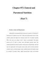Chapter 073. Enteral and Parenteral Nutrition (Part 7) pps