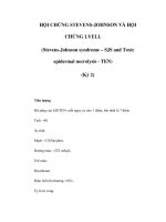 HỘI CHỨNG STEVENS-JOHNSON VÀ HỘI CHỨNG LYELL (Kỳ 2) pdf