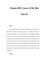 Chapter 083. Cancer of the Skin (Part 6) potx