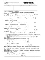 Đề kiểm tra học kỳ II - 2009 -2010( Đề+Ma trận)