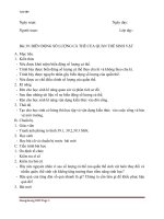 Giáo án Bài 39: Biến động số lượng cá thể của quần thể sinh vật docx