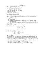 đề thi thử vào THPT - Thanh Hóa