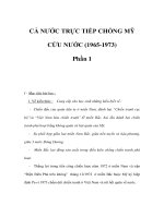CẢ NƯỚC TRỰC TIẾP CHỐNG MỸ CỨU NƯỚC (1965-1973) Phần 1 - Giáo án lịch sử lớp 9 pdf