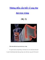 Những điều cần biết về ung thư đại-trực tràng (Kỳ 2) doc