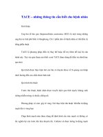 TACE – những thông tin cần biết cho bệnh nhân docx