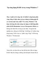 Tạo ứng dụng RAID Array trong Windows 7 pdf