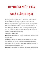 10 “ĐIỂM MÙ” CỦA NHÀ LÃNH ĐẠO pot