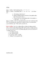 Đề kiểm tra + ĐA học kì 2 toán 9 hay