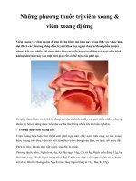 Những phương thuốc trị viêm xoang & viêm xoang dị ứng doc