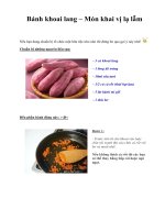 Bánh khoai lang – Món khai vị lạ lẫm ppt