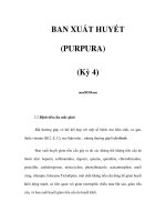 BAN XUẤT HUYẾT (PURPURA) (Kỳ 4) ppt