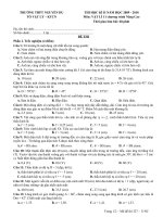 Thi HKII 11 NC Nguyễn Du MD 327