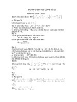 Đề + đáp án thi HSG cấp tỉnh 2009-2010