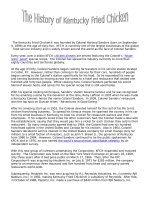 The Kentucky Fried Chicken-KFC