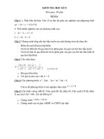 Kiểm tra cuối năm toán 9