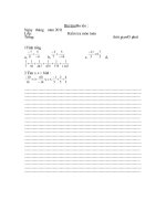 kiểm tra 45 phút toán học kì 2