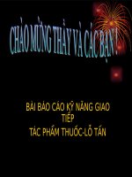 BÀI BÁO CÁO KỸ NĂNG GIAO TIẾP 