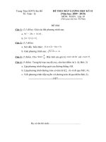 de thi HK II nam hoc 2009-2010