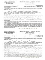 Đề Kiểm tra Học kì 2 - Lớp 11(CB) - Có đáp án và Có Tin hay về GIAO DUC