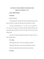 XÂY DỰNG VÀ PHÁT TRIỂN VĂN HOÁ DÂN TỘC TRONG CÁC THẾ K Ỷ X - XV - Lịch sử lớp 10 ppsx