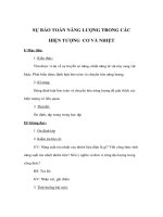 Vật lý 8 - SỰ BẢO TOÀN NĂNG LƯỢNG TRONG CÁC HIỆN TƯỢNG CƠ VÀ NHIỆT pps