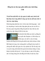 Đồng bộ các thư mục giữa nhiều máy tính bằng USB docx