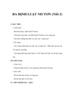 Vật lý lớp 10 cơ bản - BA ĐỊNH LUẬT NIUTƠN (Tiết 2) pdf