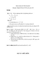 Đề kiểm tra toán 9 kì 2 có ĐA