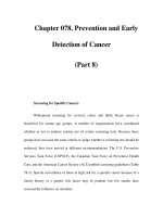Chapter 078. Prevention and Early Detection of Cancer (Part 8) potx