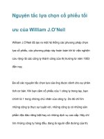 Nguyên tắc lựa chọn cổ phiếu tối ưu của William pdf