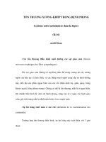 TỔN THƯƠNG XƯƠNG-KHỚP TRONG BỆNH PHONG (Lésions ostéo-articulaires dans la lèpre) (Kỳ 6) ppt