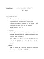 Lịch sử lớp 8 - CHIẾN TRANH THẾ GIỚI THỨ II (1939 – 1945) pptx