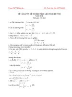 ĐỀ VÀ ĐÁP ÁN ĐỀ THI HỌC SINH GIỎI TỈNH HÀ TĨNH NĂM 2010 pps